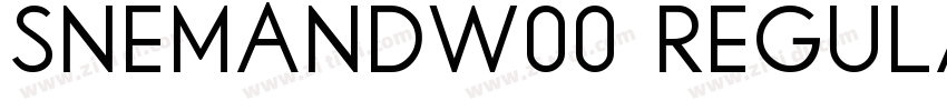 SnemandW00 Regular R字体转换